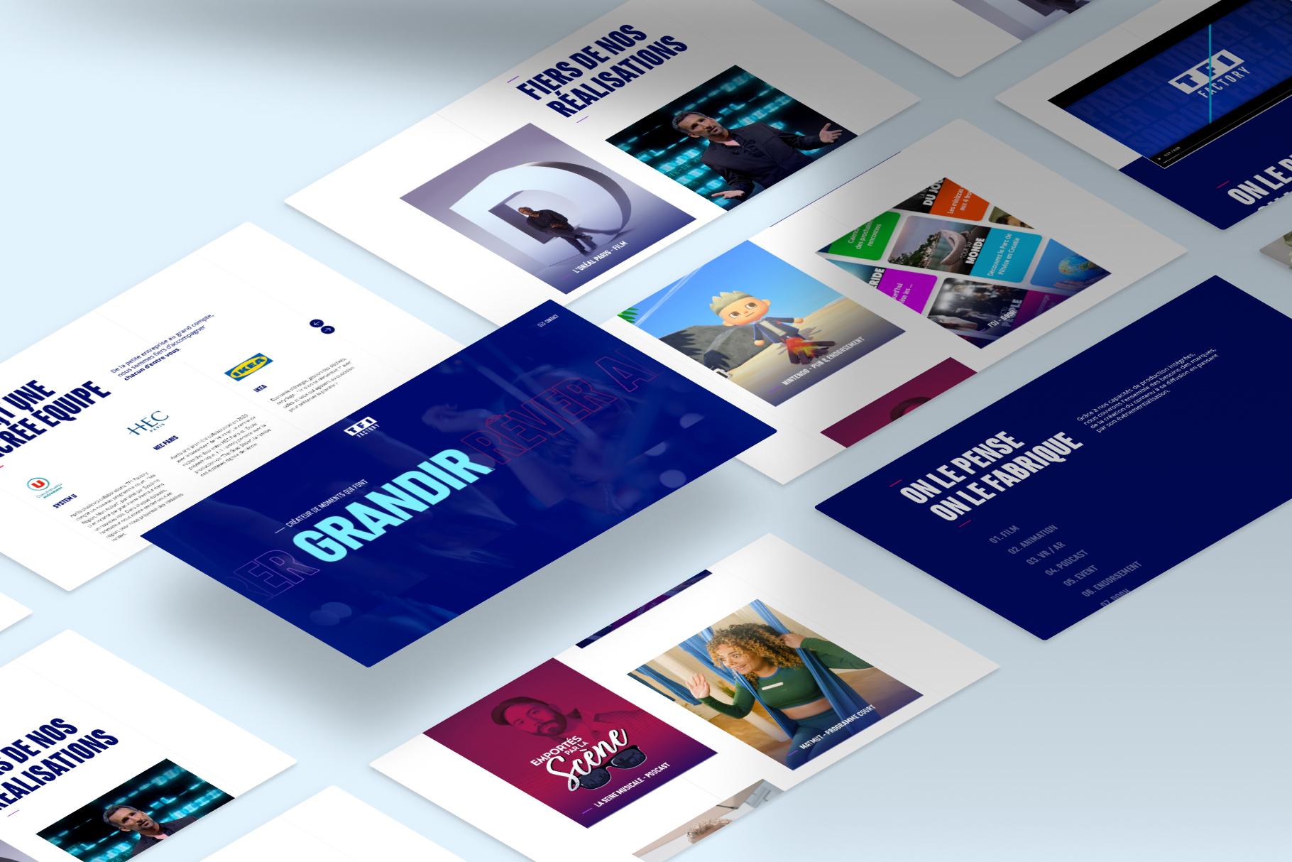 mockup des pages