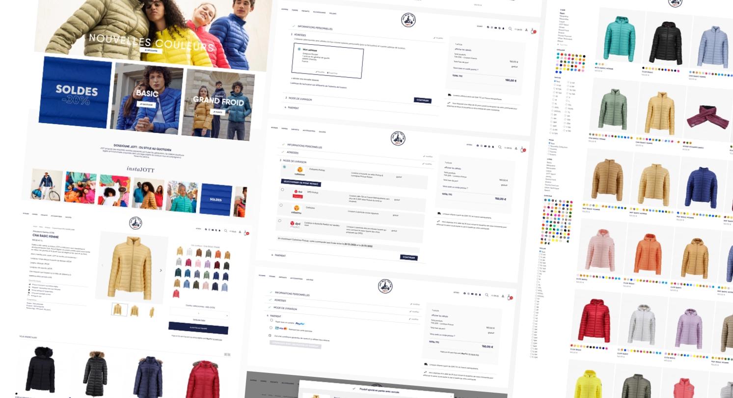mockup des pages